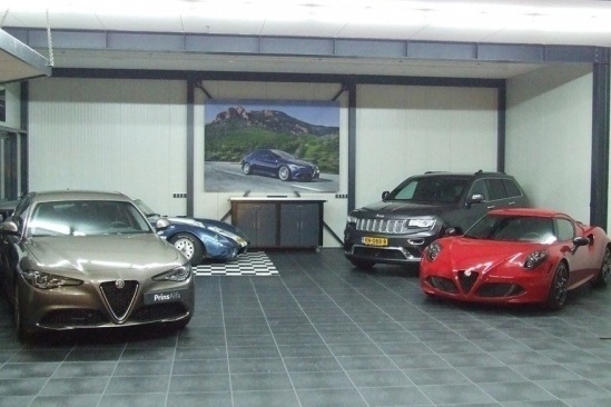 Impressie van een PVC garagevloer