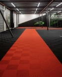 Ribdeck tegel rood