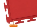 PVC Kliktegel Waterdicht Rood