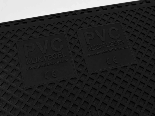 PVC kliktegel waterdicht zwart