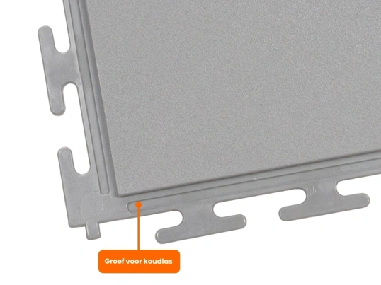 PVC Kliktegel Waterdicht grijs