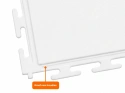 PVC Kliktegel Waterdicht Wit
